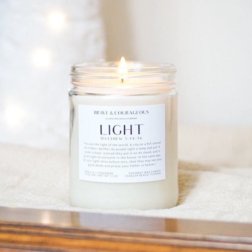 "Light" Vanilla + Cinnamon Candle