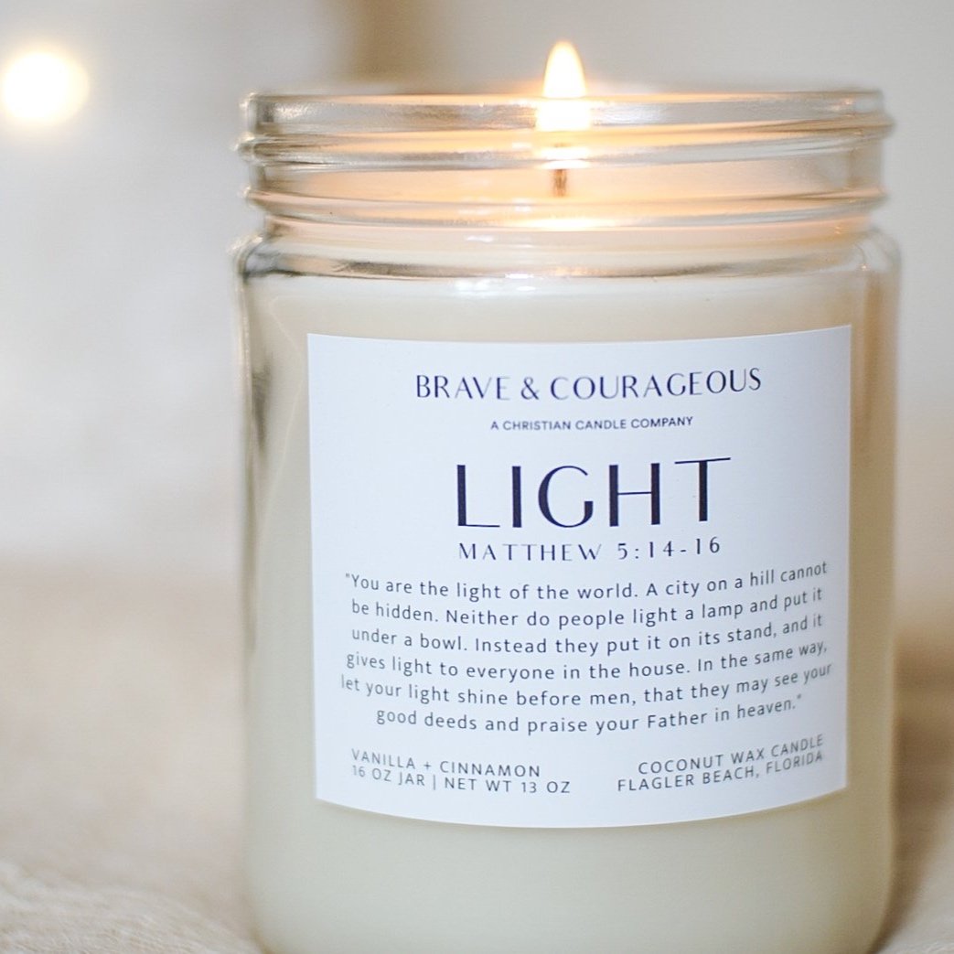 "Light" Vanilla + Cinnamon Candle