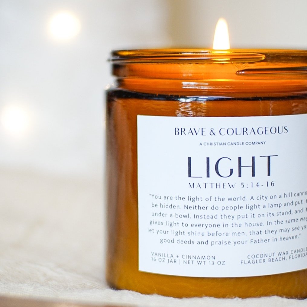 "Light" Vanilla + Cinnamon Candle