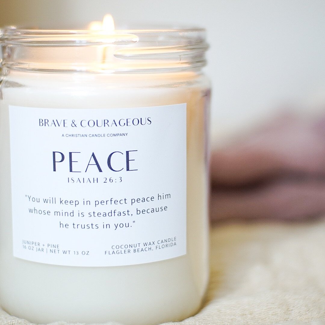 "Peace" Juniper + Pine Candle