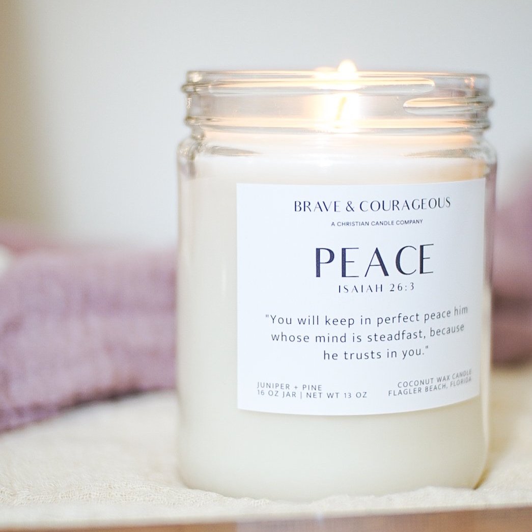 "Peace" Juniper + Pine Candle