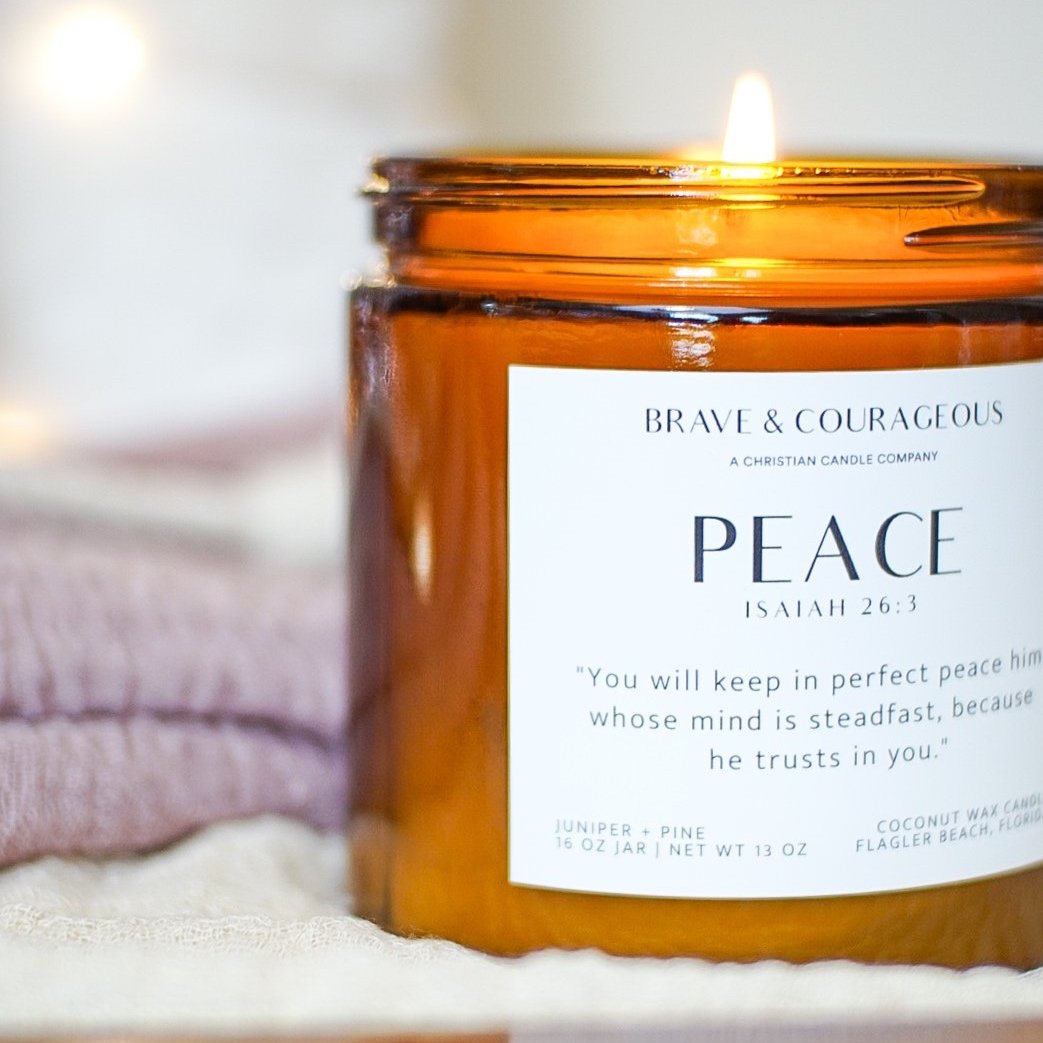 "Peace" Juniper + Pine Candle