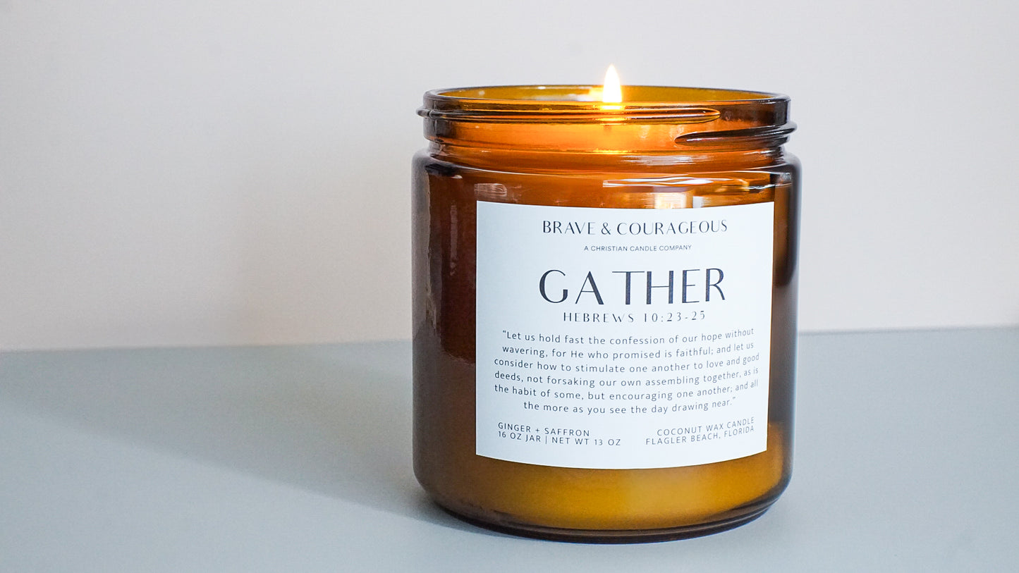 "Gather" Ginger + Saffron Candle