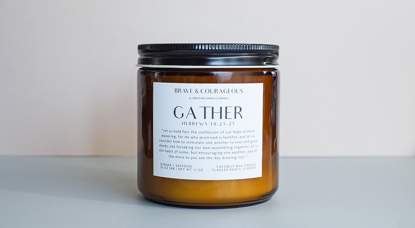 "Gather" Ginger + Saffron Candle