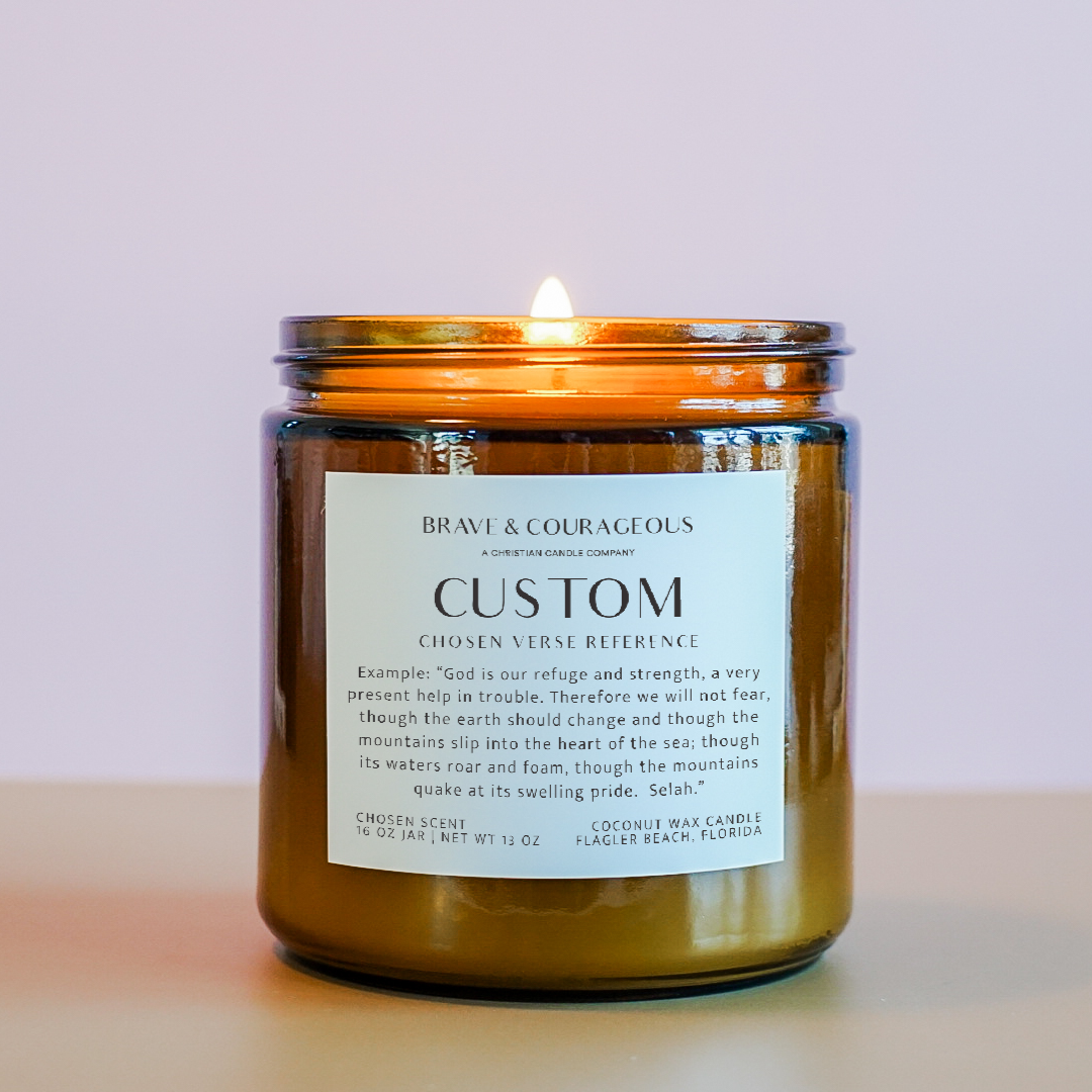Custom Christian Candle