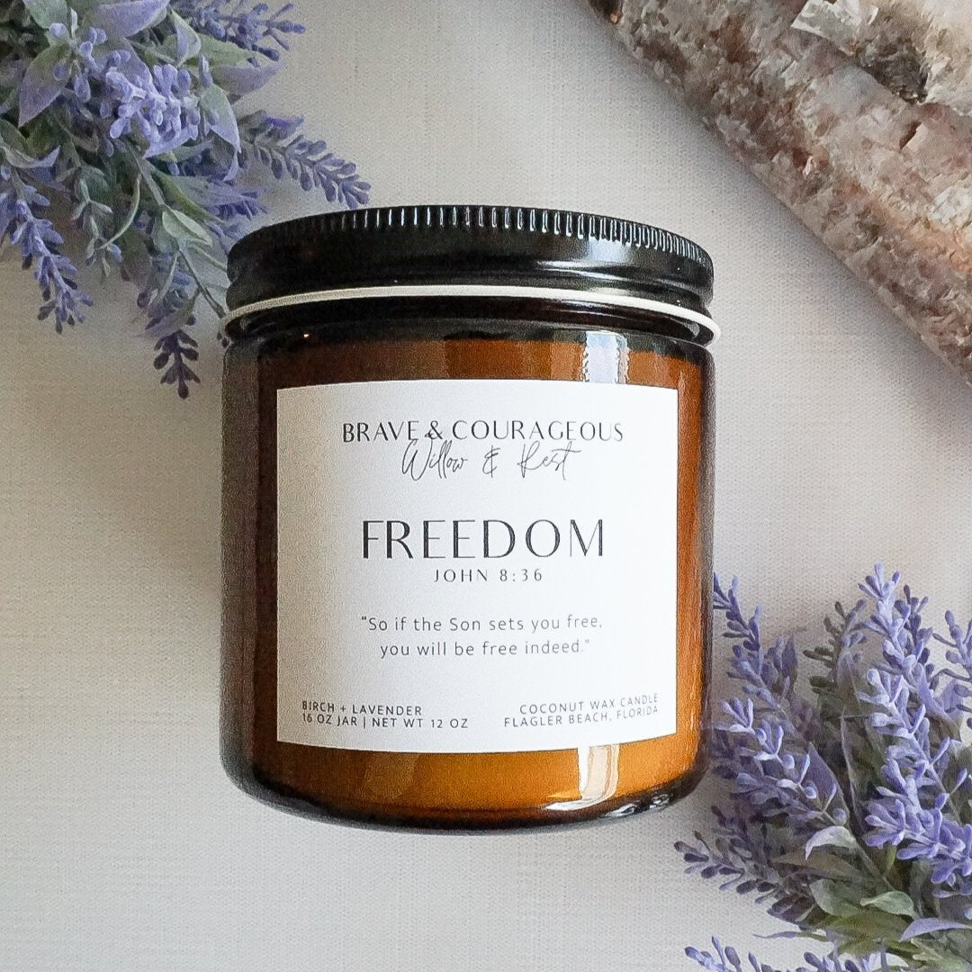 "Freedom" Birch + Lavender Candle