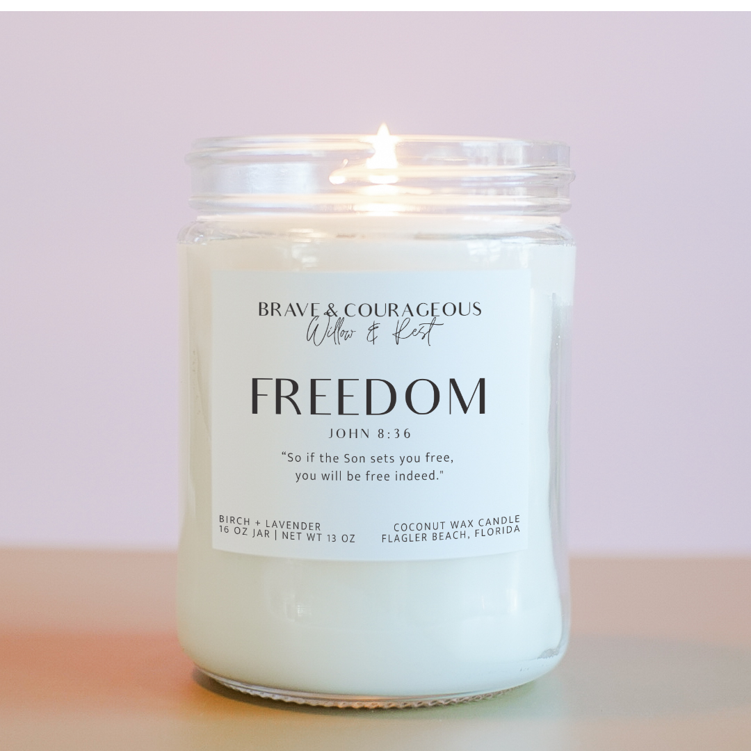 "Freedom" Birch + Lavender Candle