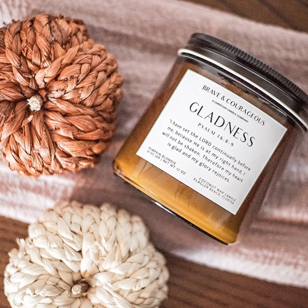 "Gladness" Pumpkin Blondie Candle