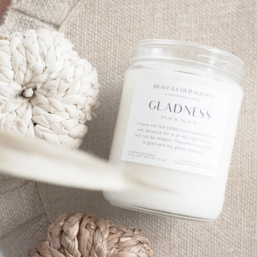 "Gladness" Pumpkin Blondie Candle