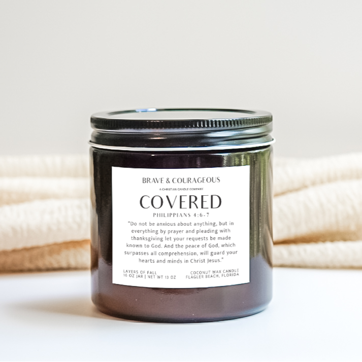 "Covered" Layers of Fall 4-Layer Candle