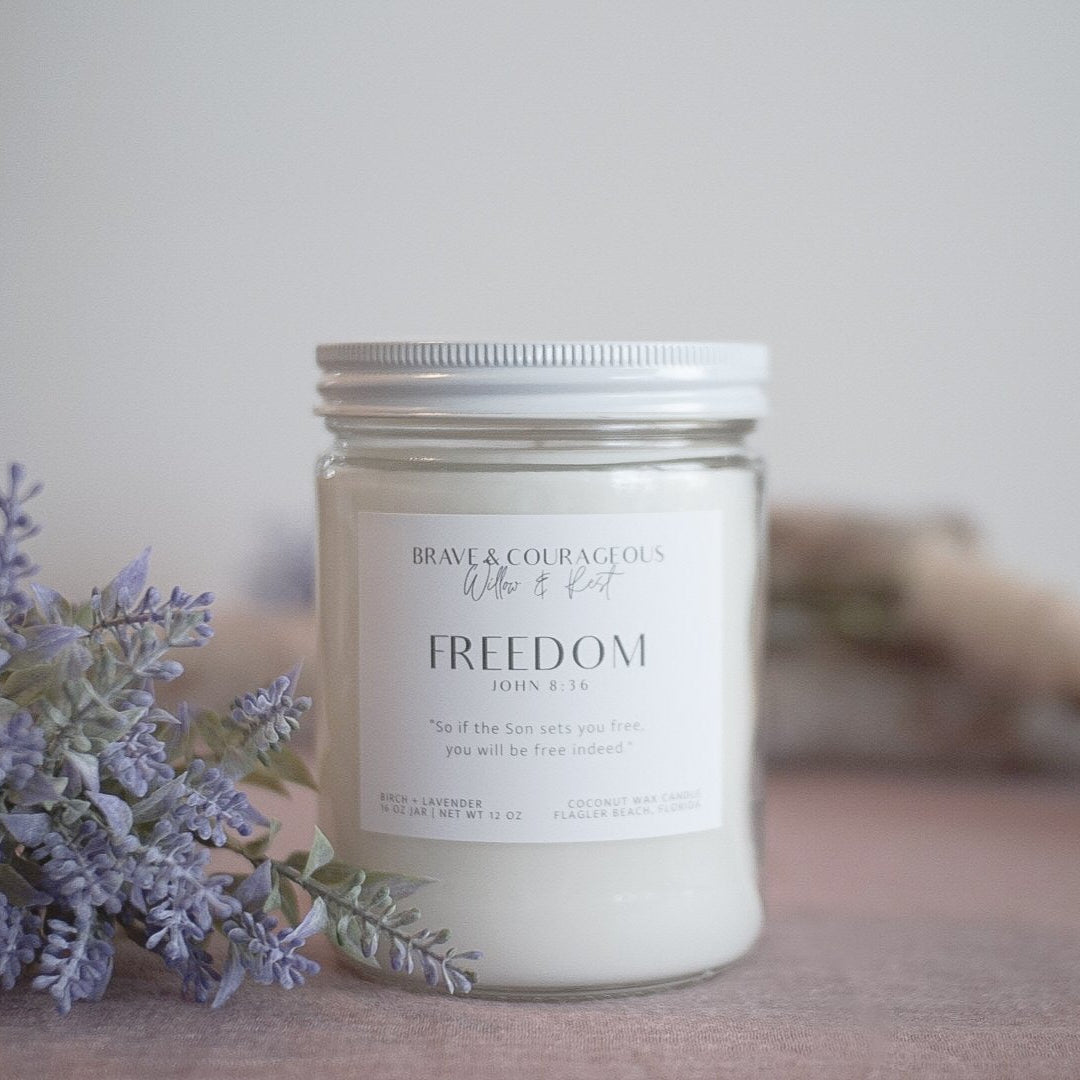"Freedom" Birch + Lavender Candle