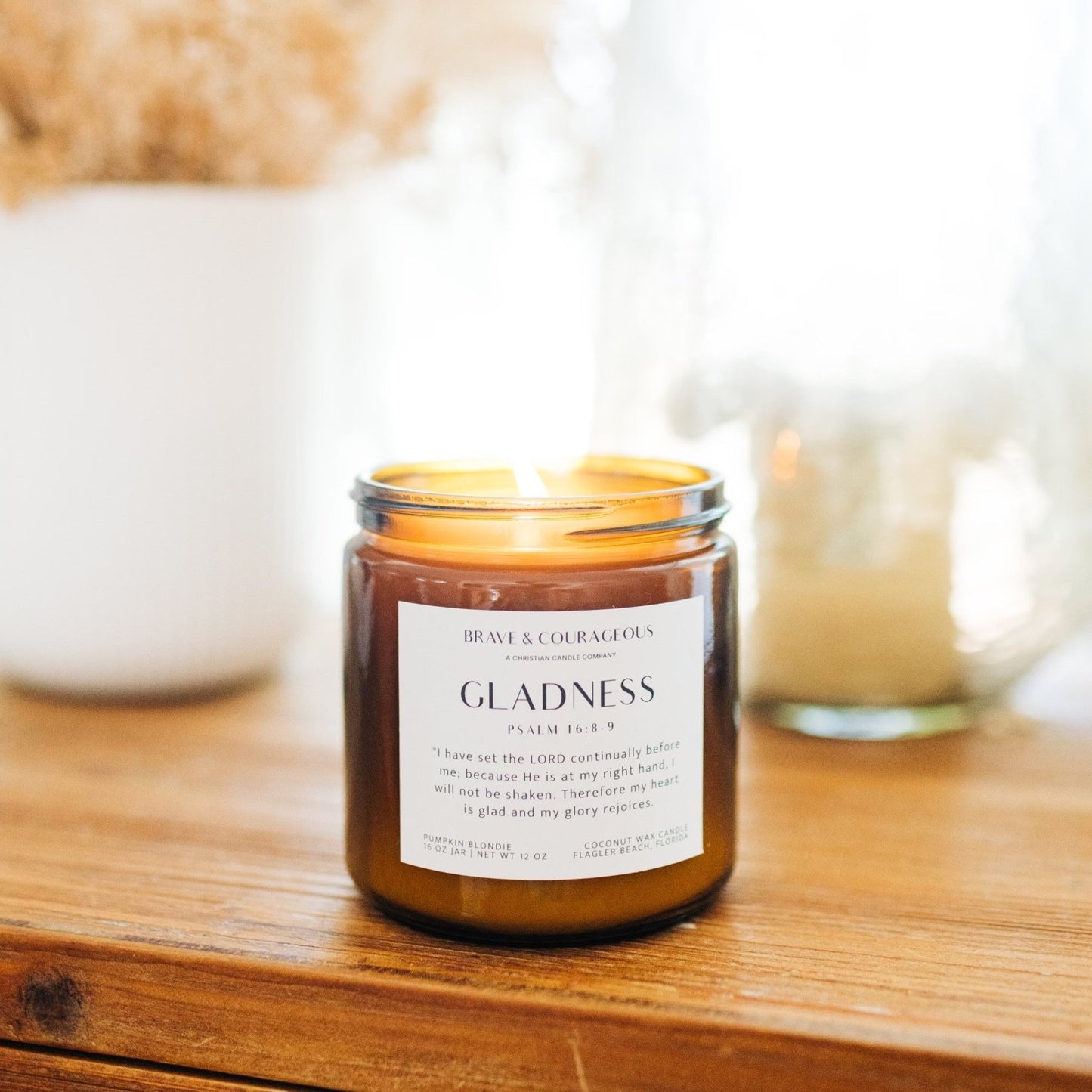"Gladness" Pumpkin Blondie Candle