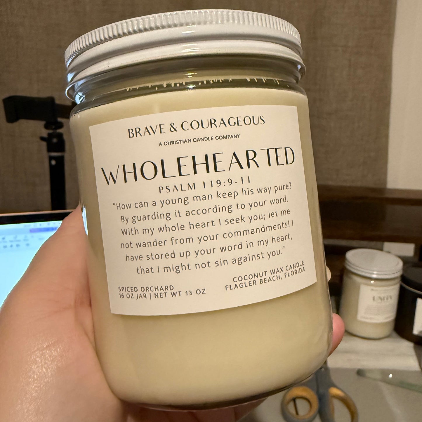 Custom Christian Candle