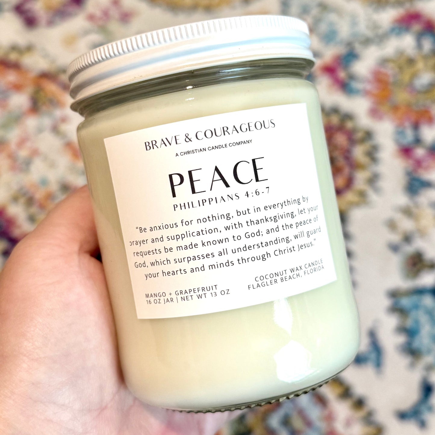 Custom Christian Candle