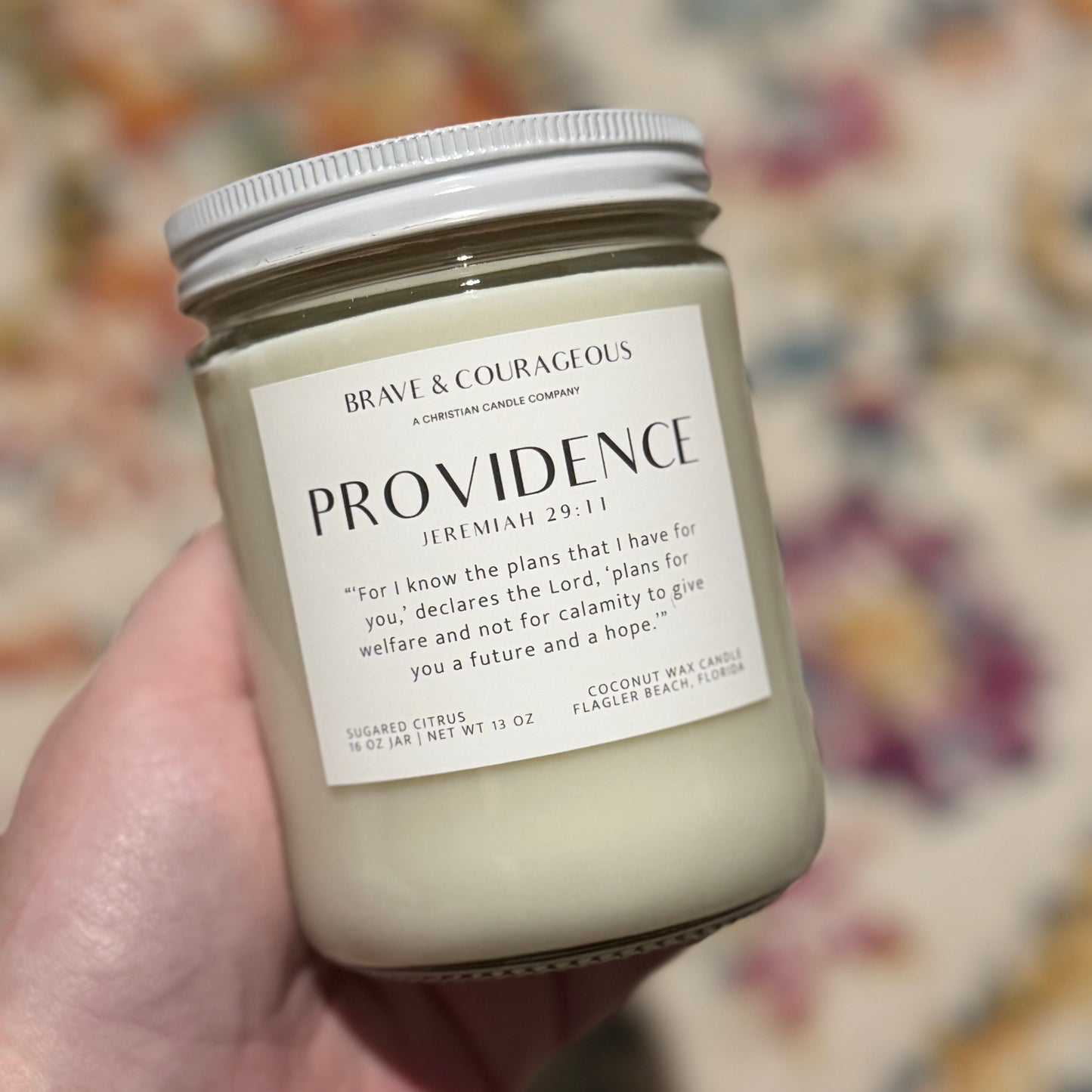 Custom Christian Candle