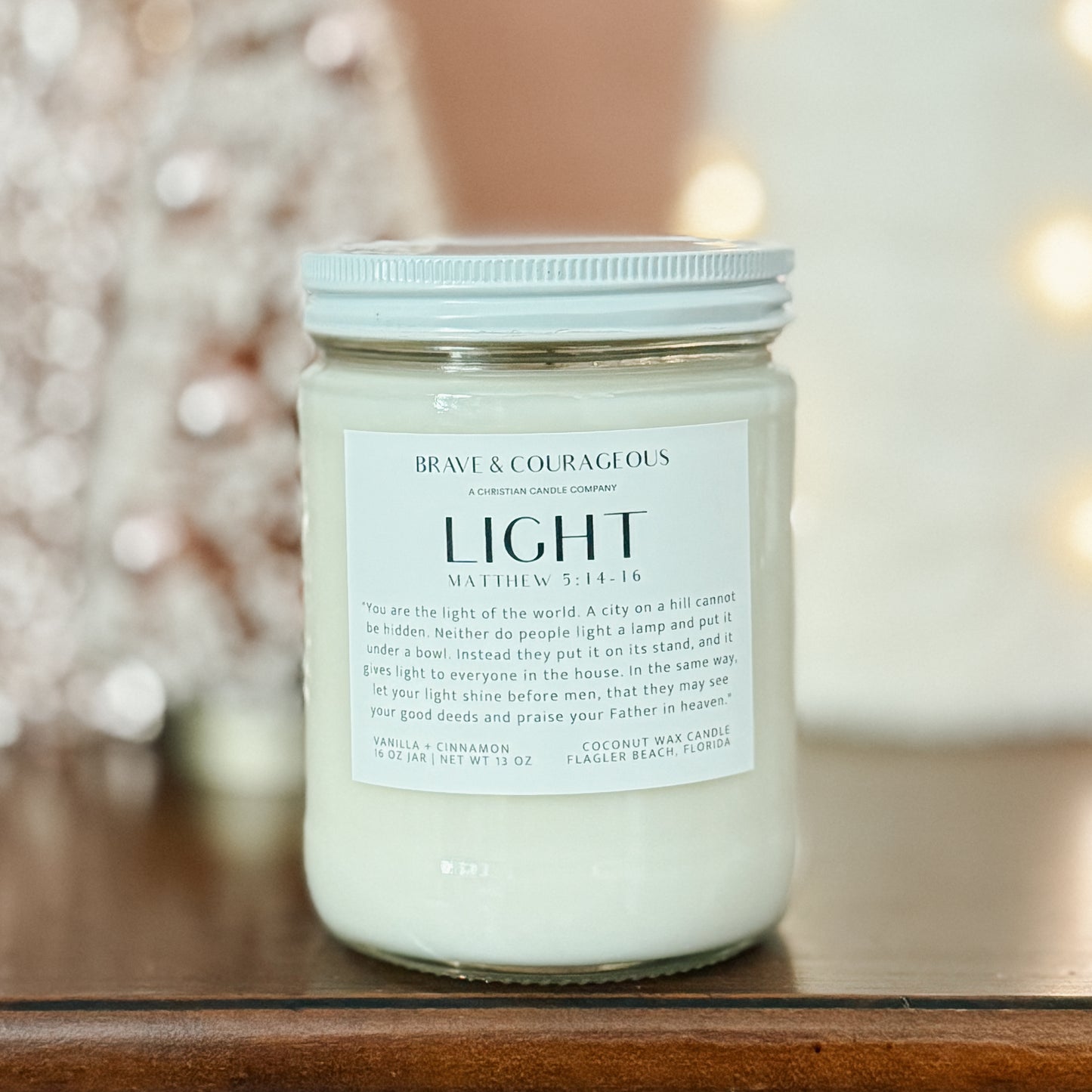 "Light" Vanilla + Cinnamon Candle