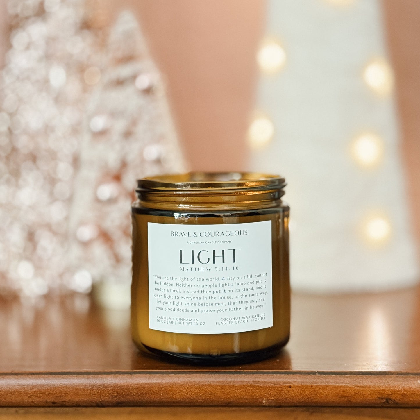 "Light" Vanilla + Cinnamon Candle