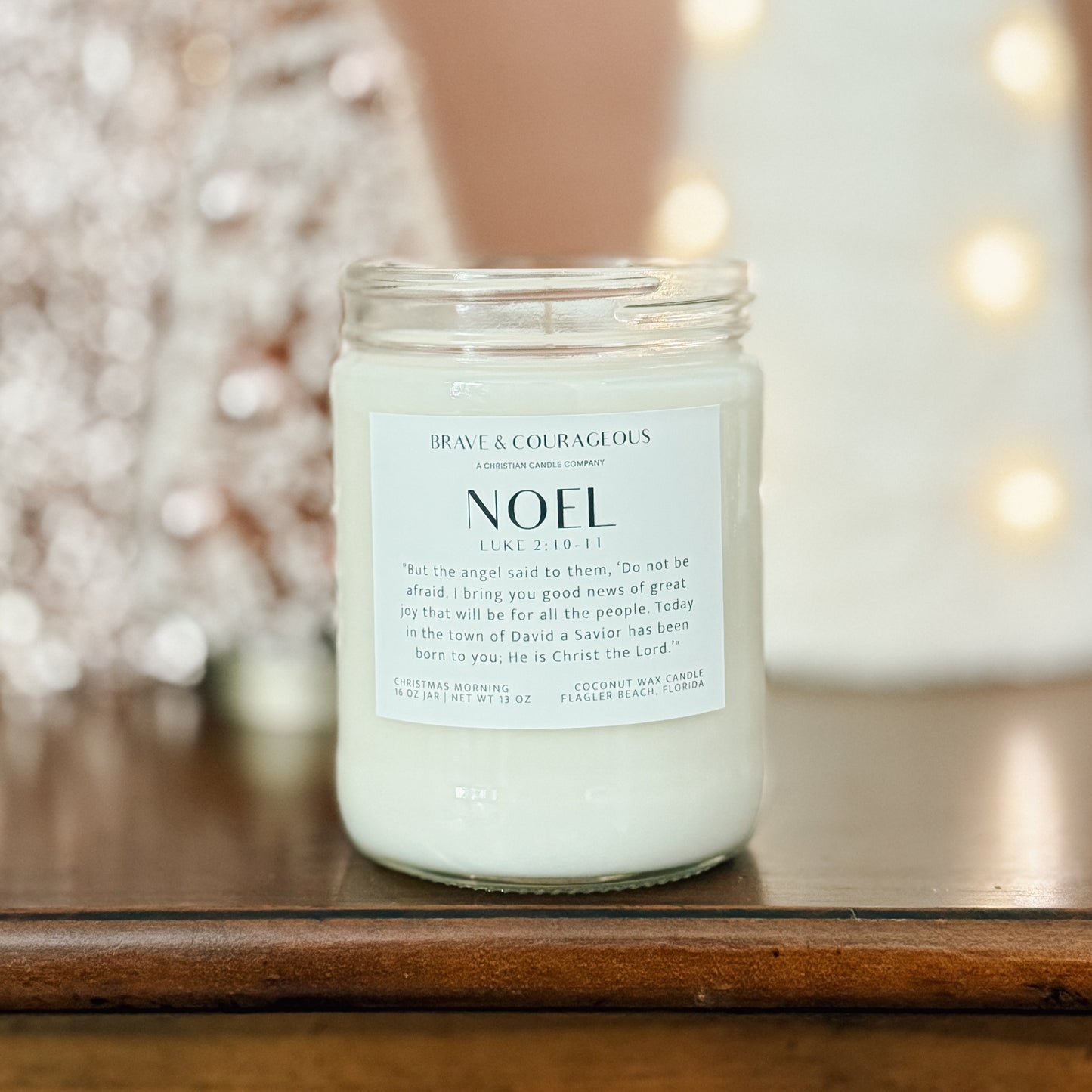 "Noel" Christmas Morning Candle