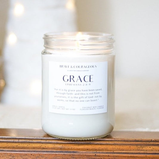 "Grace" Apple + Birch Candle