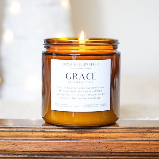 "Grace" Apple + Birch Candle