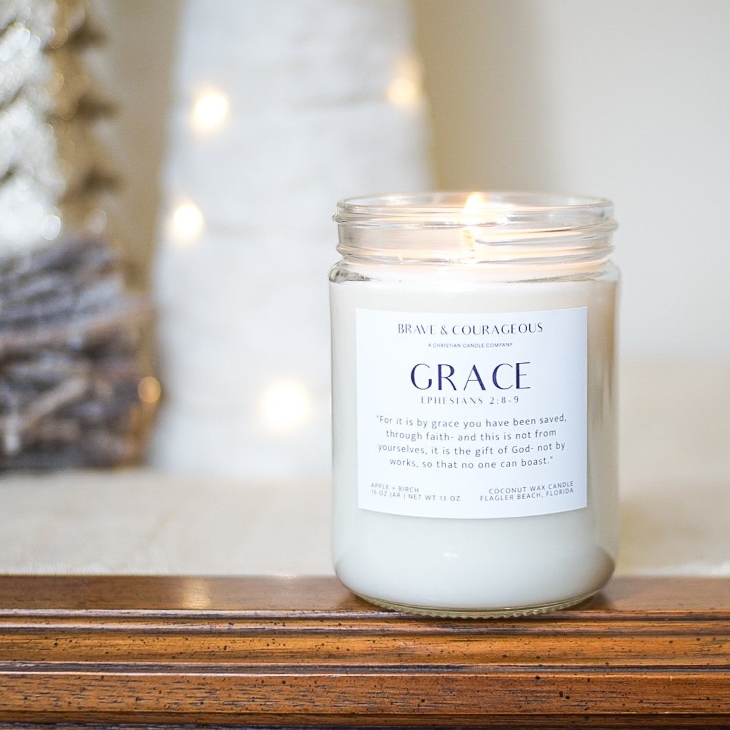 "Grace" Apple + Birch Candle