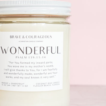 "Wonderful" Mango + Grapefruit Candle