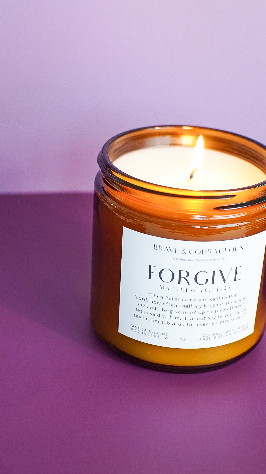 "Forgive" Vanilla Jasmine Candle