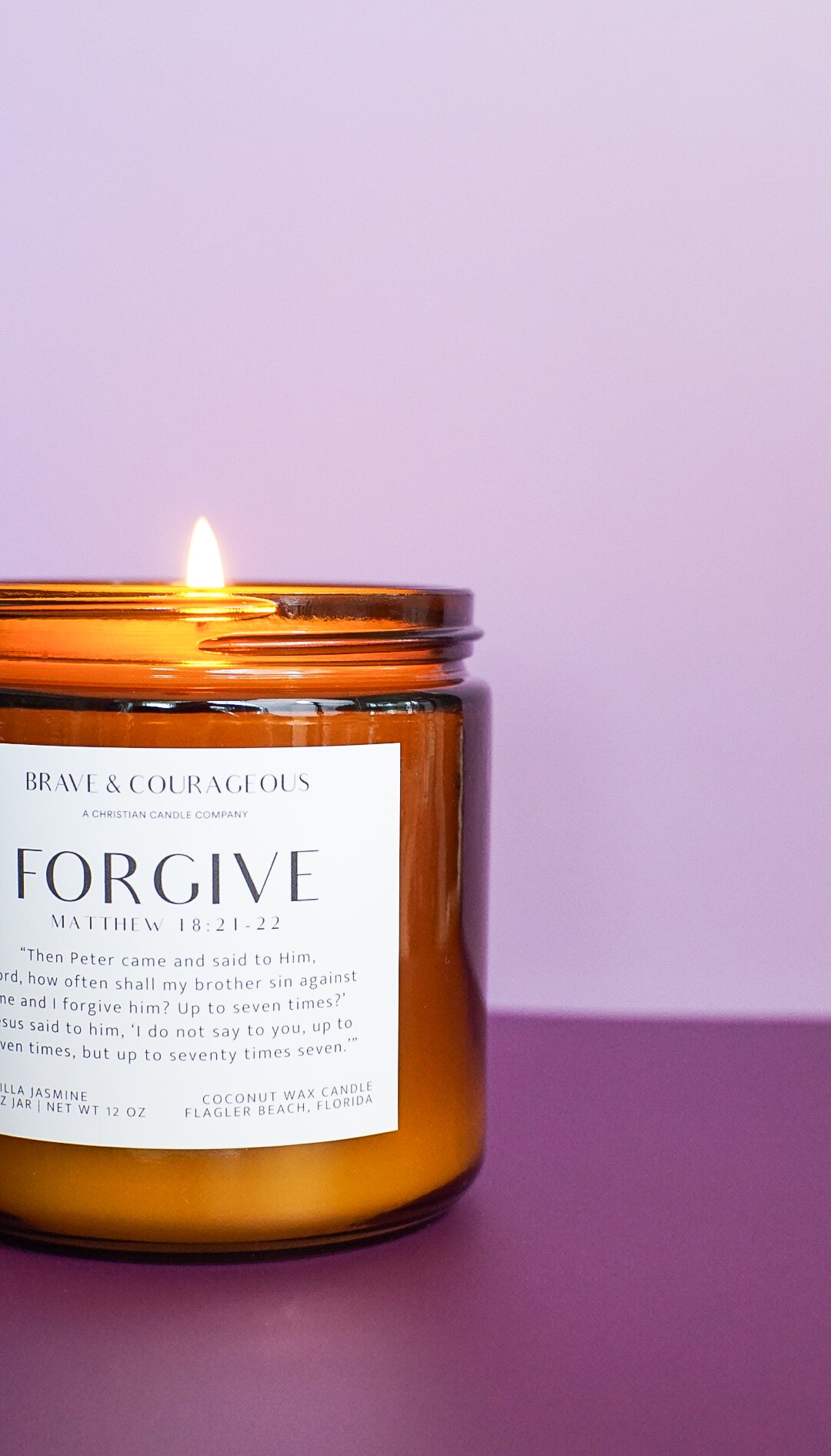 "Forgive" Vanilla Jasmine Candle