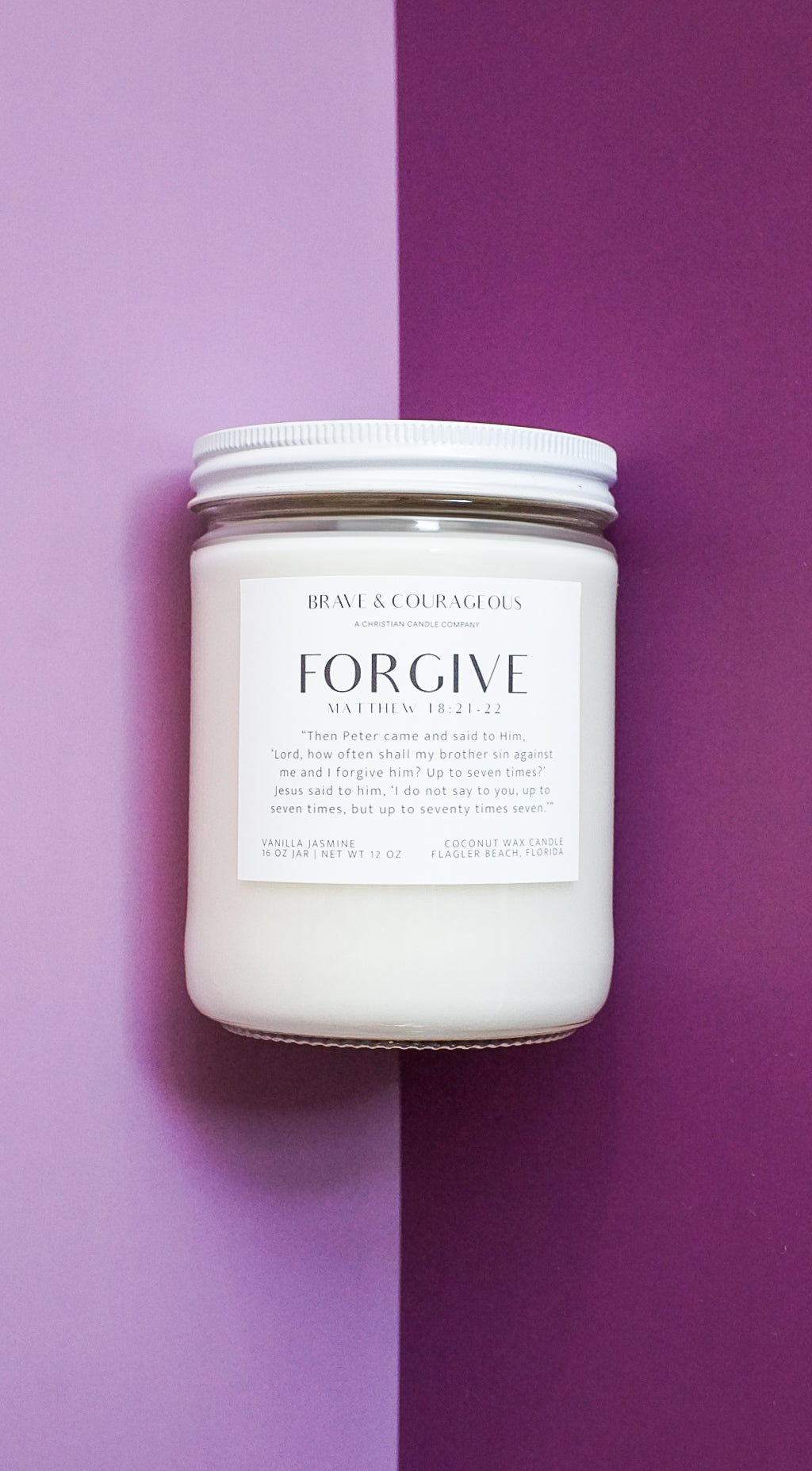 "Forgive" Vanilla Jasmine Candle