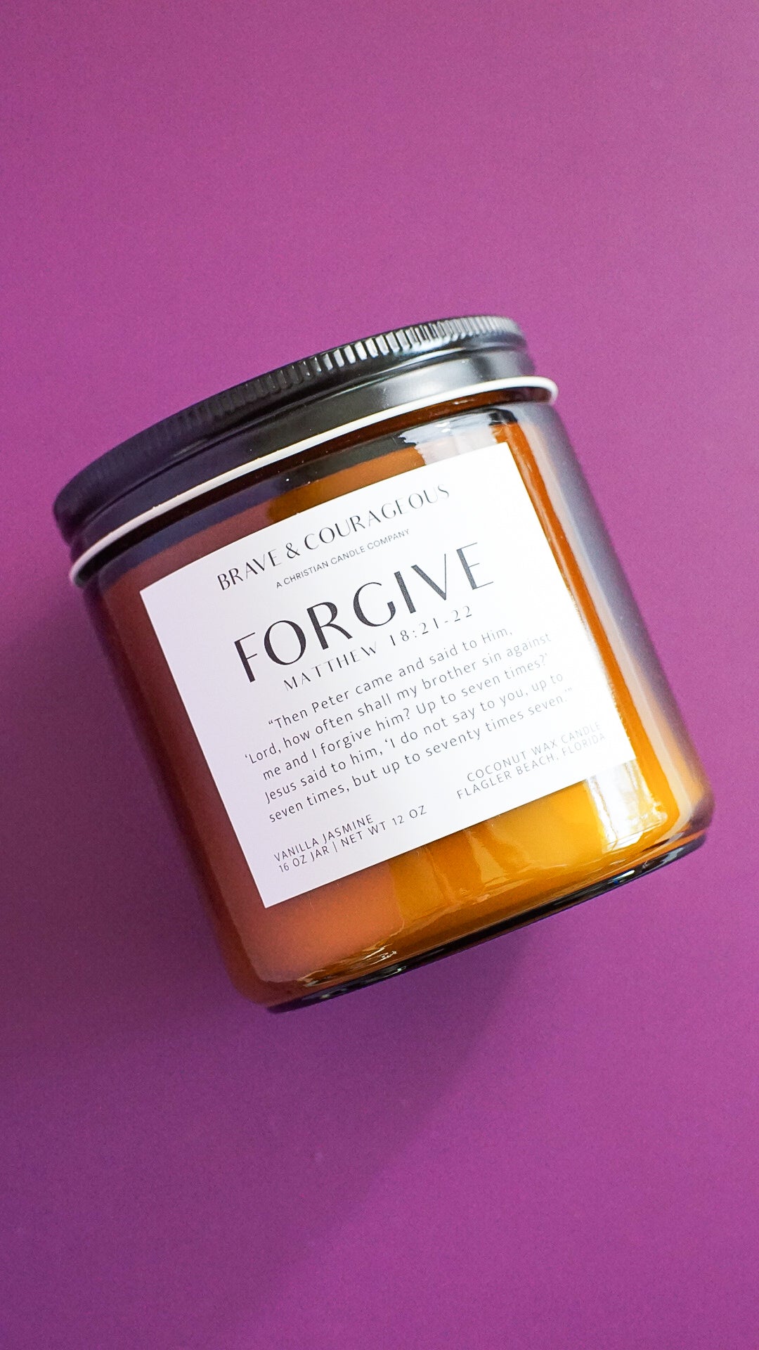 "Forgive" Vanilla Jasmine Candle