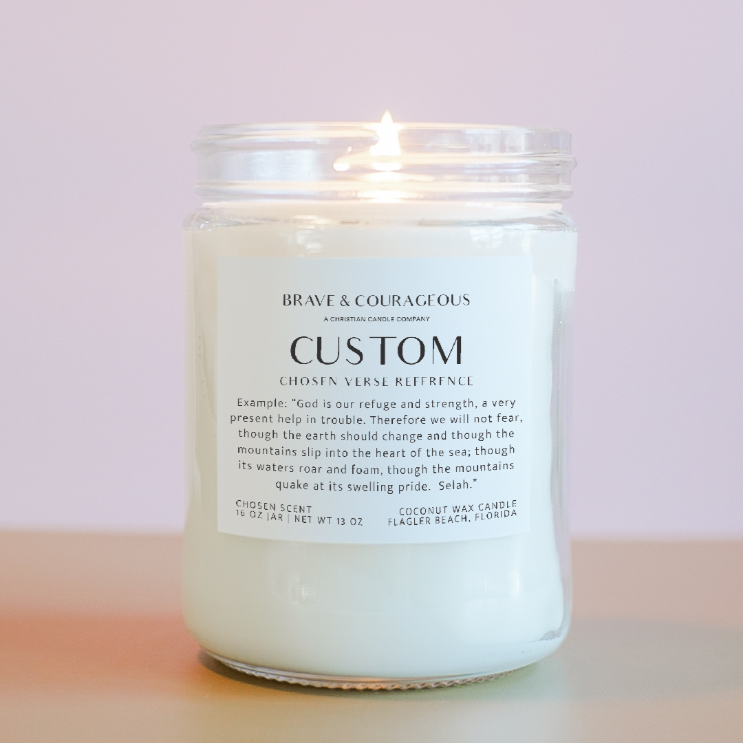 Custom Christian Candle