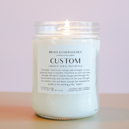 Custom Christian Candle