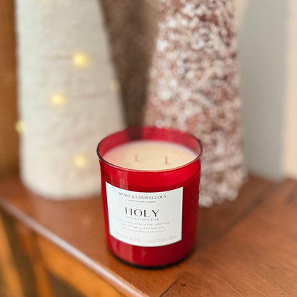 Crimson Noel Candle