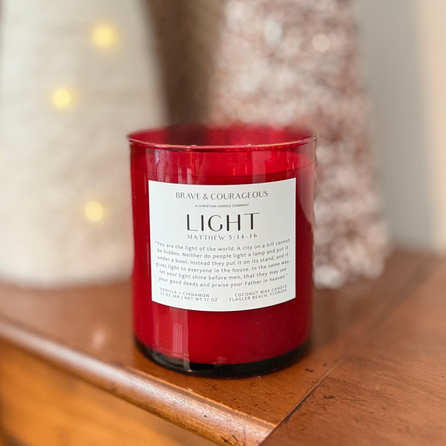 Crimson Noel Candle