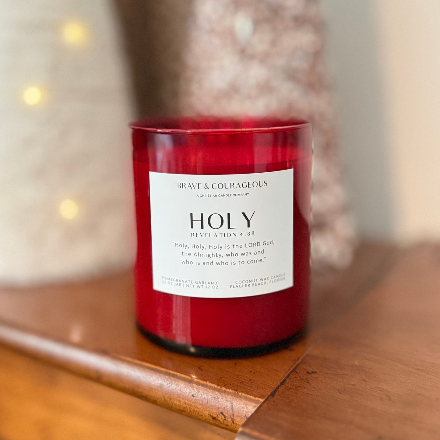 Crimson Noel Candle
