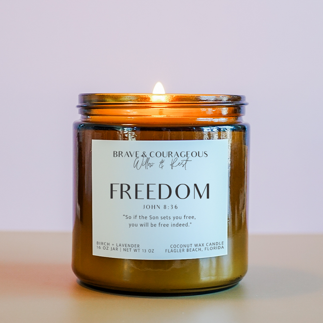 "Freedom" Birch + Lavender Candle