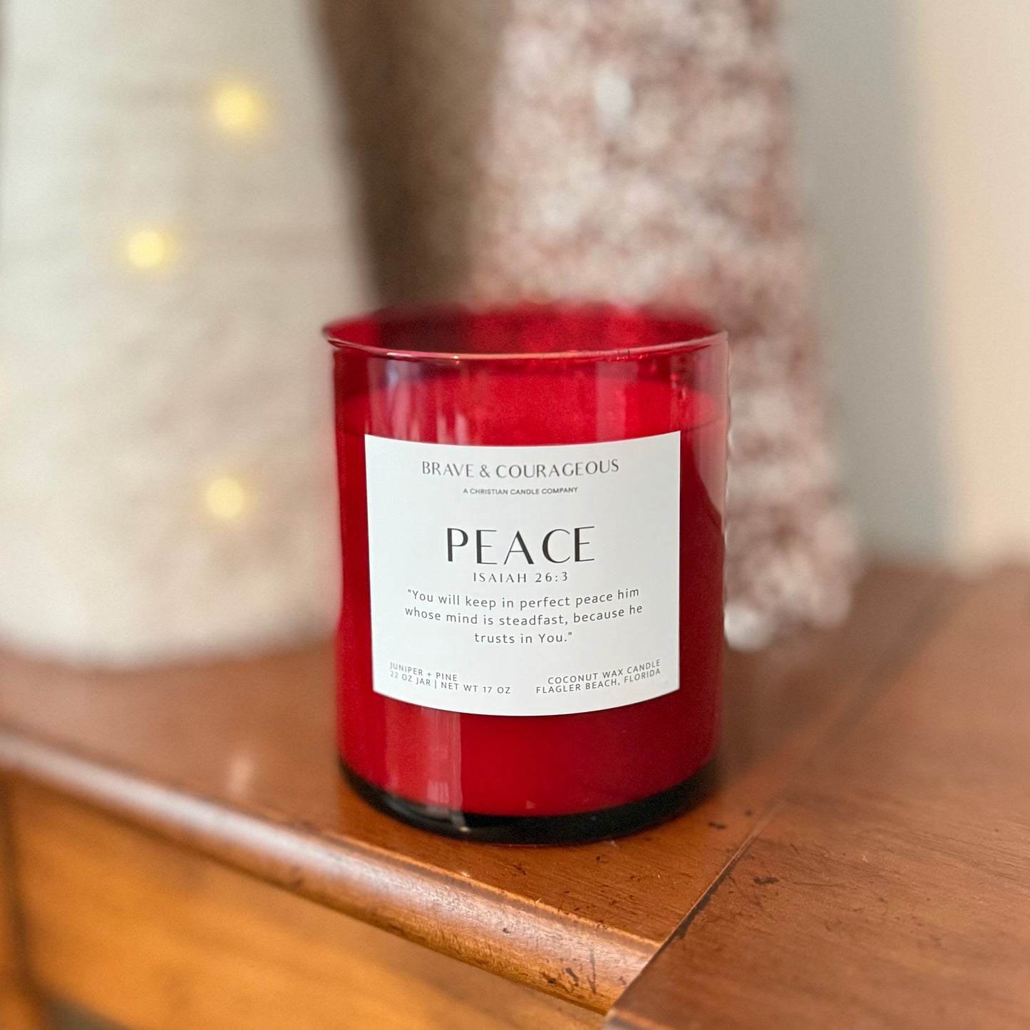 Crimson Noel Candle