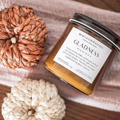 "Gladness" Pumpkin Blondie Candle