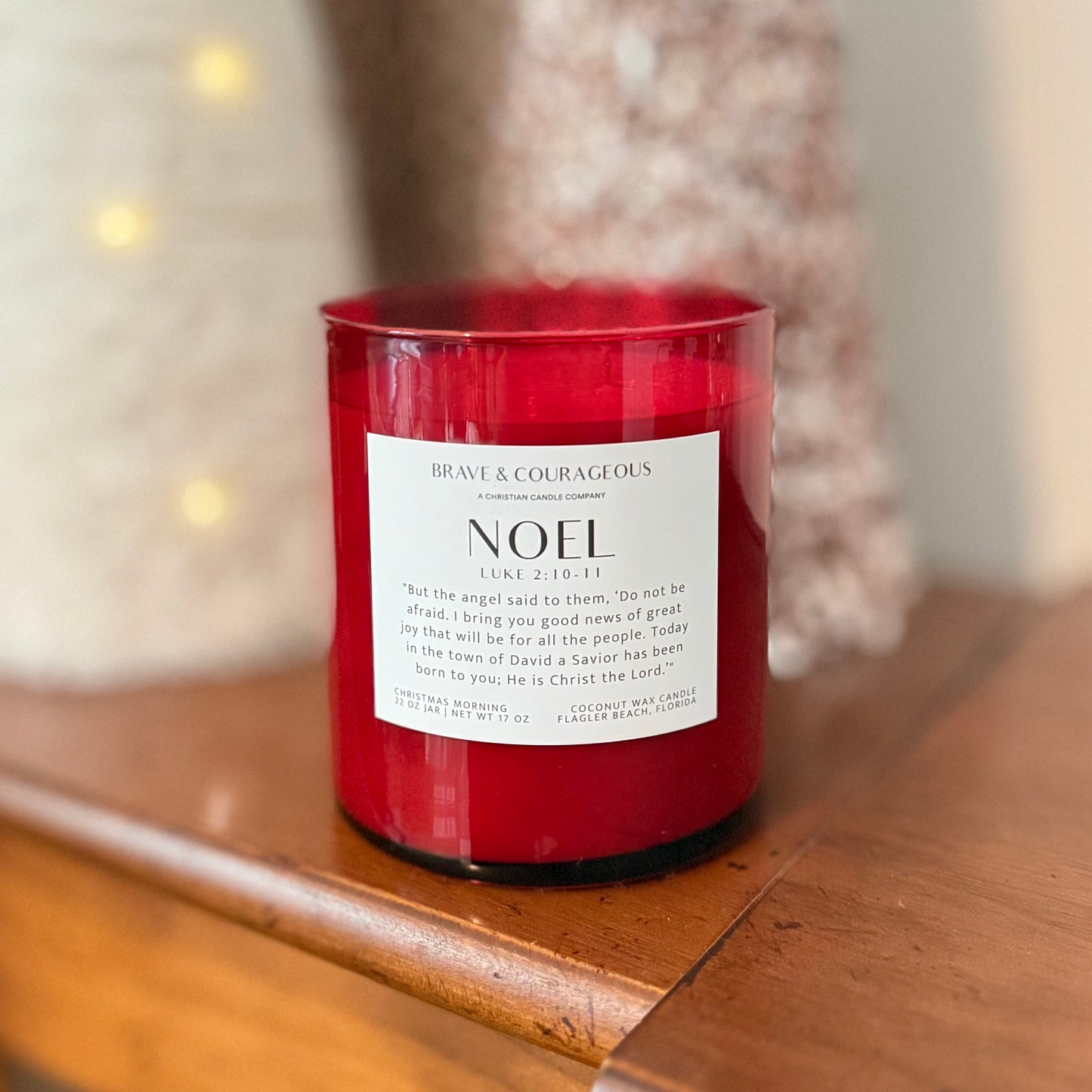 Crimson Noel Candle