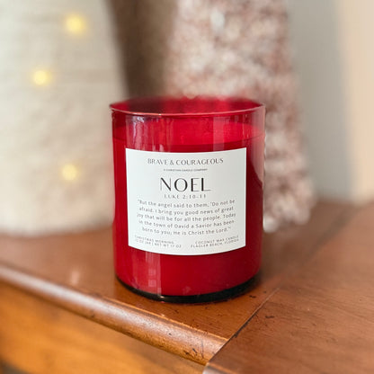 Crimson Noel Candle