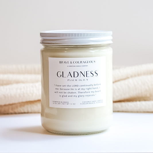 "Gladness" Pumpkin Blondie Candle