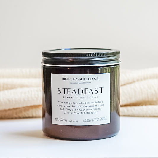 "Steadfast" Amber Pear Candle