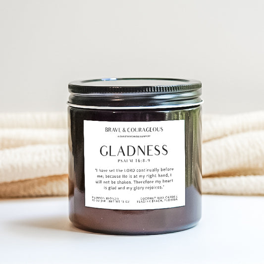 "Gladness" Pumpkin Blondie Candle
