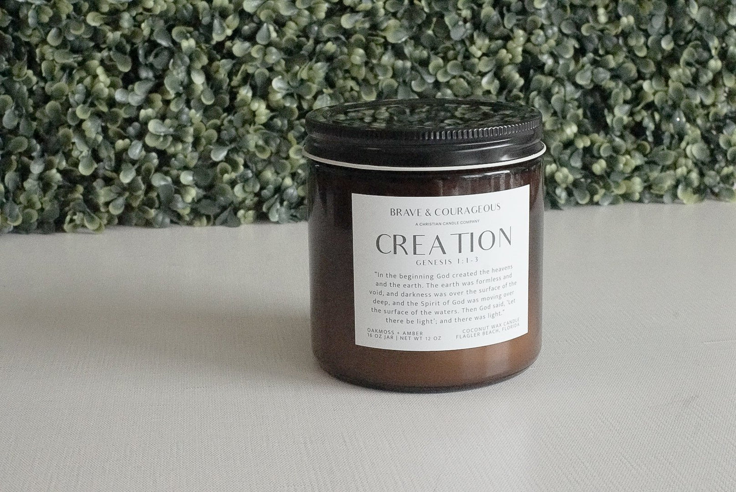 "Creation" Oakmoss + Amber Candle