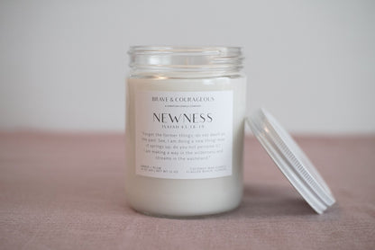 "Newness" Amber + Plum Candle