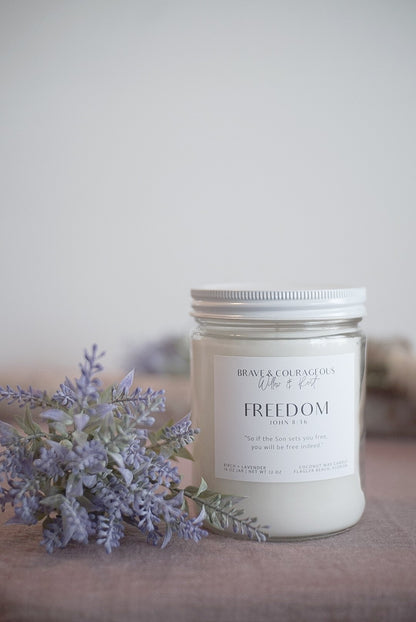 "Freedom" Birch + Lavender Candle