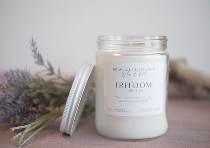 "Freedom" Birch + Lavender Candle