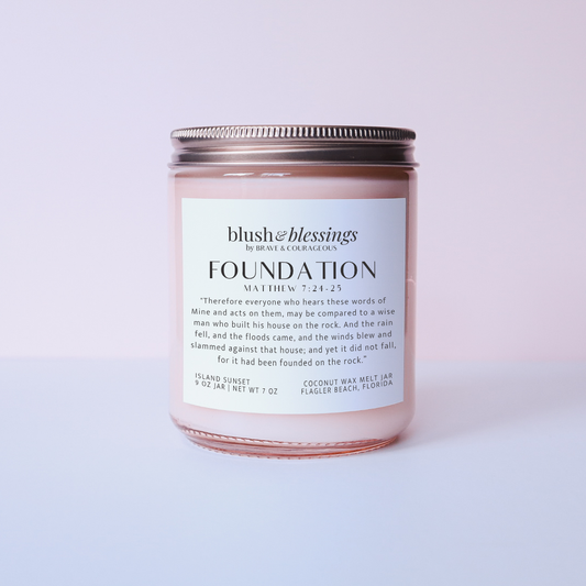 "Foundation" Island Sunset Wax Melt Jar