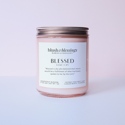 "Blessed" Grapefruit Blossom Wax Melt Jar