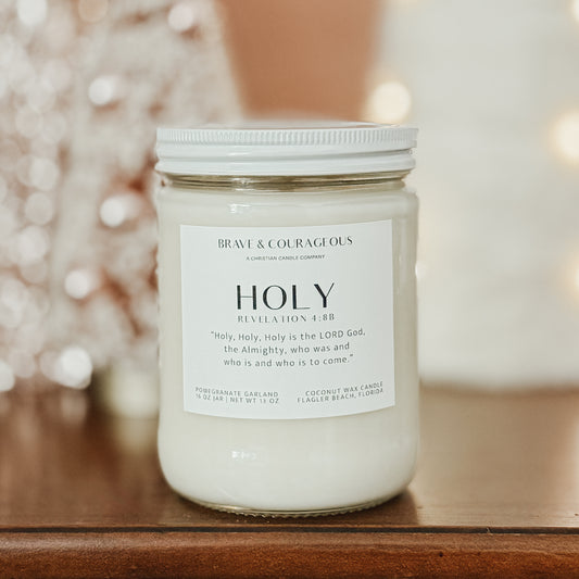 "Holy" Pomegranate Garland Candle